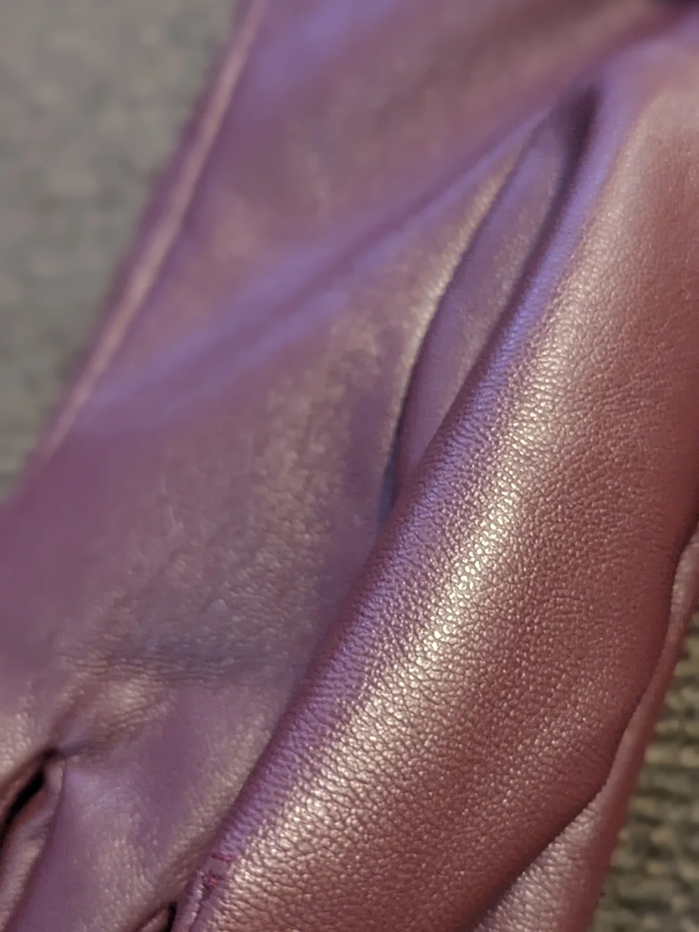 Touchscreen Leather Gloves in Wine